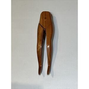 Vintage Novelty Wood Woman's Lady Sexy Nude Legs Nutcracker Figure Gift Art Nut